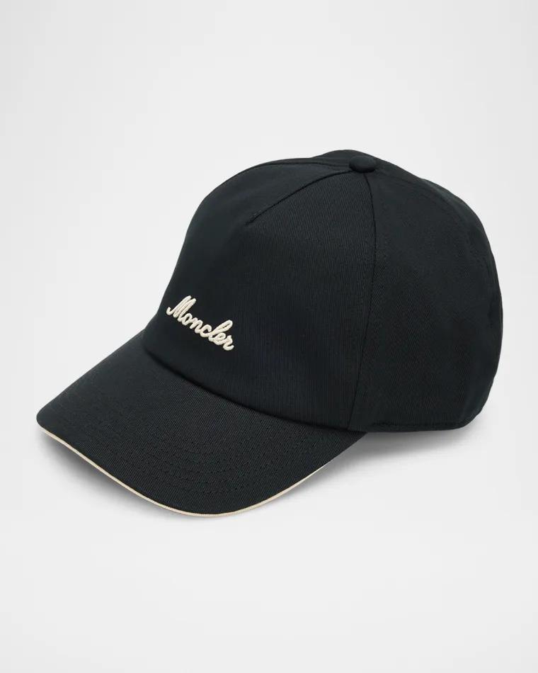 Men's Five-Panel Cotton Embroidered Logo Baseball Cap by MONCLER