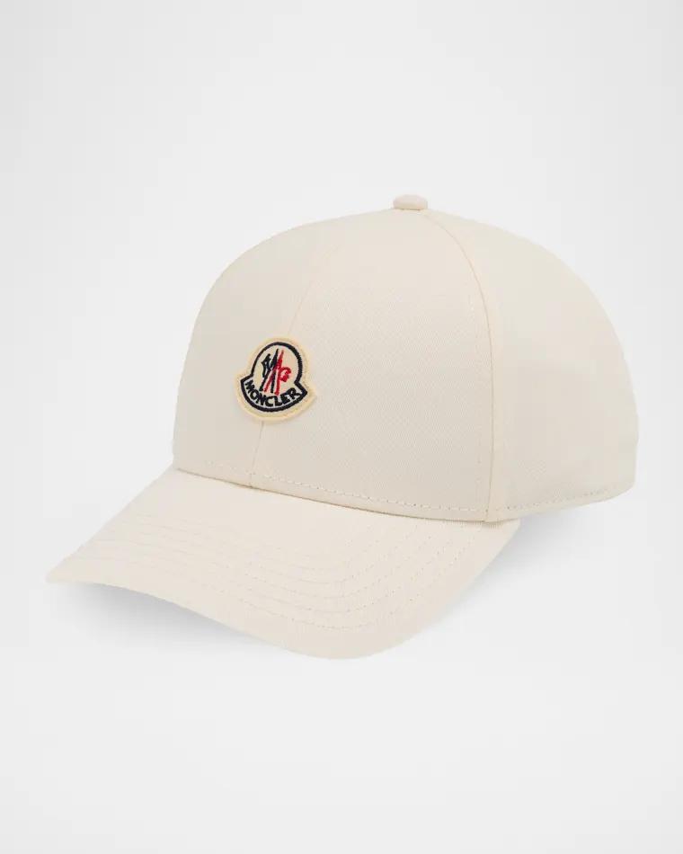 Men's Logo Cotton Gabardine Baseball Cap by MONCLER