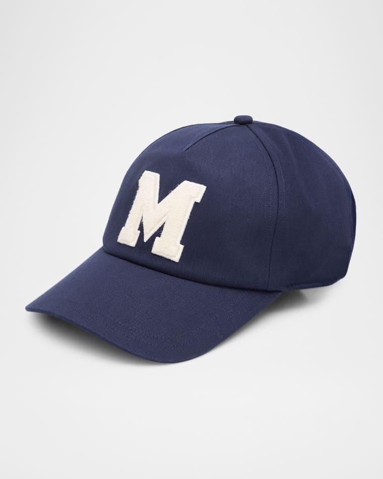 Men's Maxi-M Logo Cotton Baseball Cap by MONCLER