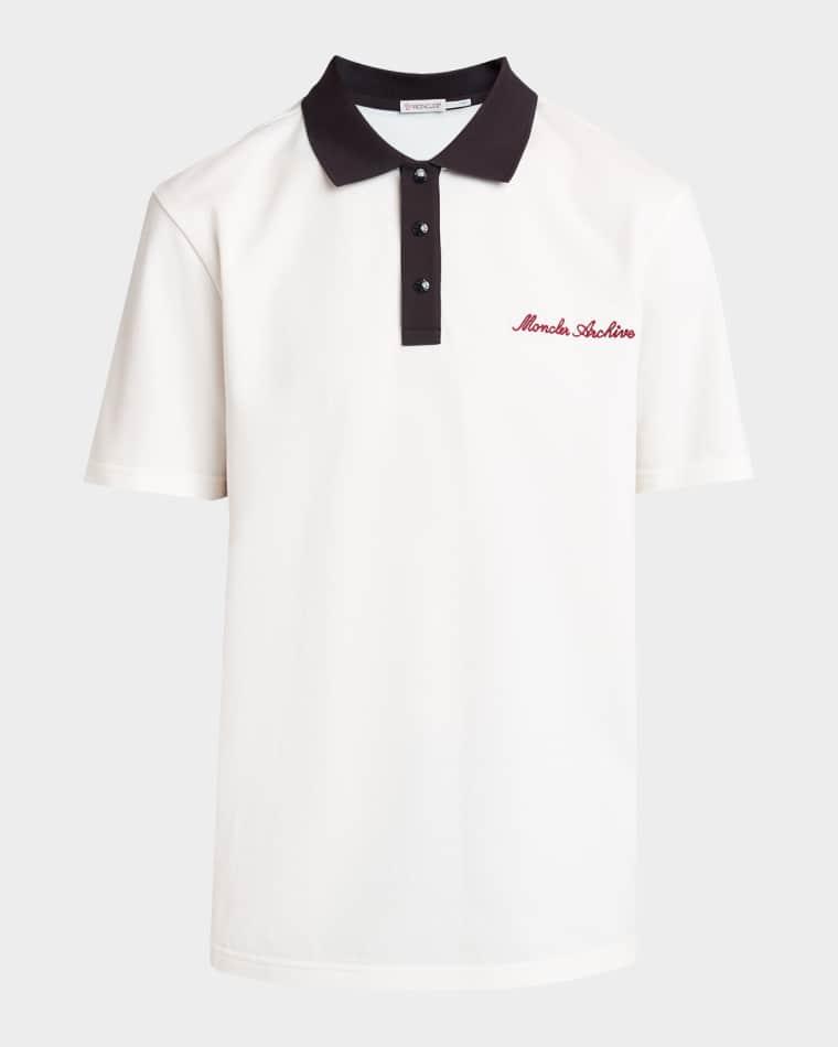 Men's Moncler Archive Cotton Polo Shirt by MONCLER