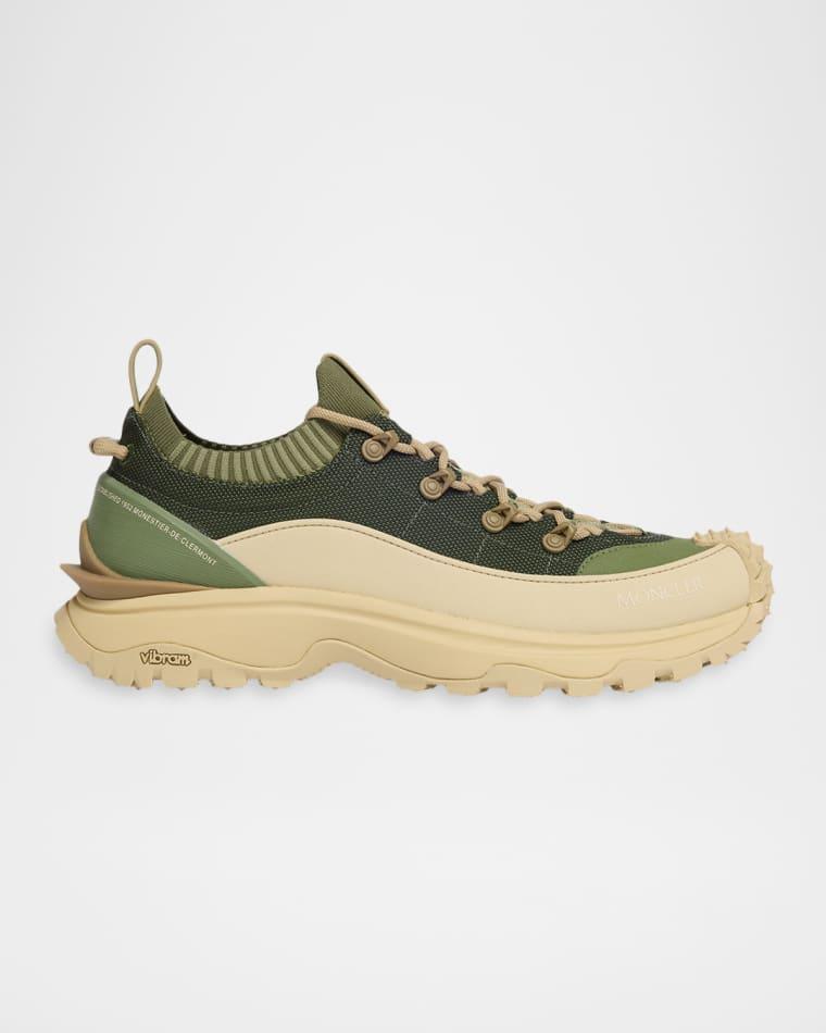 Men's Trailgrip Lite3 Nubuck & Suede Low-Top Sneakers by MONCLER