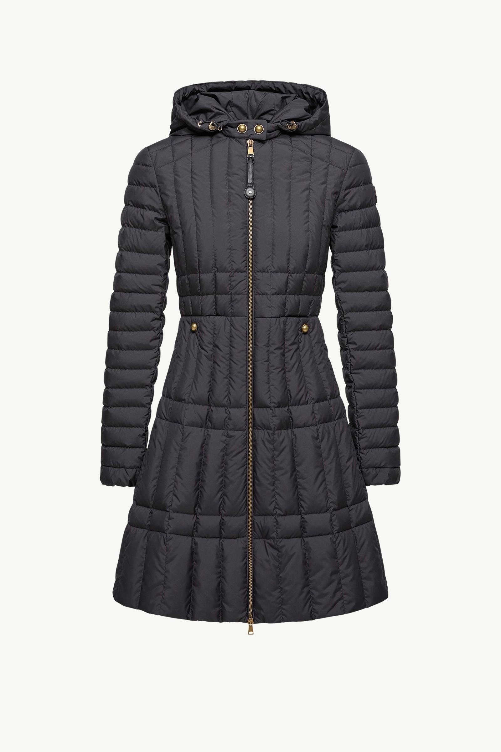 Menthelong Vertical-Quilted Hooded Down Jacket by MONCLER