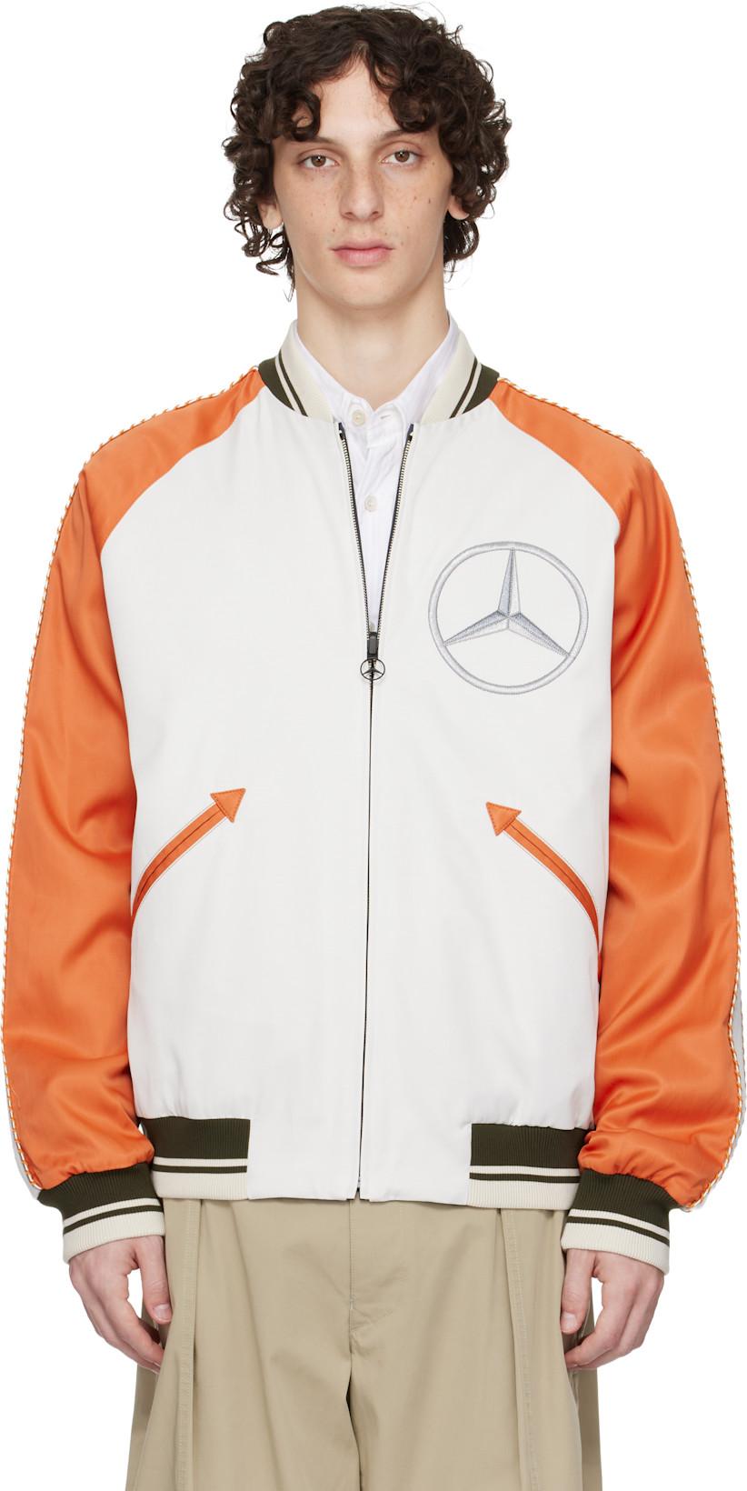 Mercedes-Benz by NIGO White & Navy Satet Reversible Jacket by MONCLER
