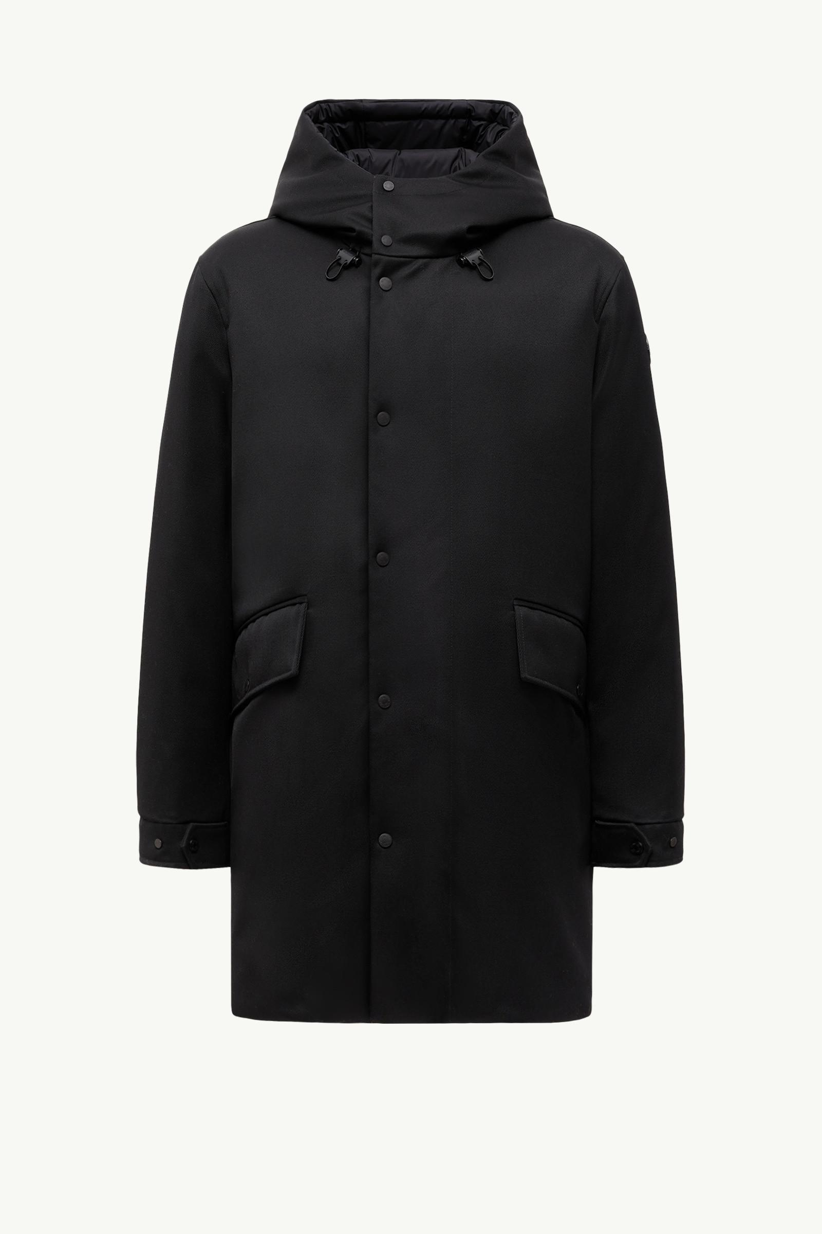 Merri Reversibe Wool Hooded Long Down Jacket by MONCLER