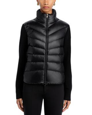 Mixed Media Wool Puffer Cardigan by MONCLER