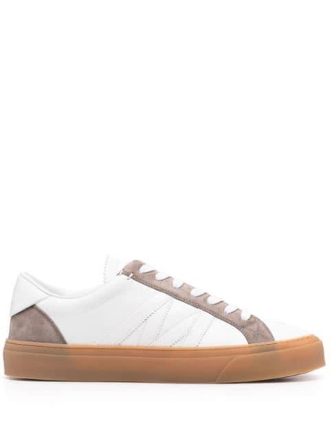 Monaco 2 leather sneakers by MONCLER