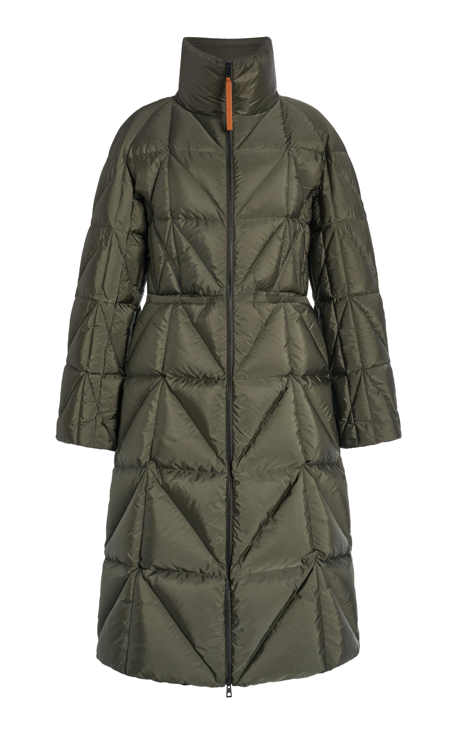 Moncler - Cerise Long Coat - Green - 3 - Moda Operandi by MONCLER Moncler - Cerise Long Coat - Green - 3 - Moda Operandi by MONCLER