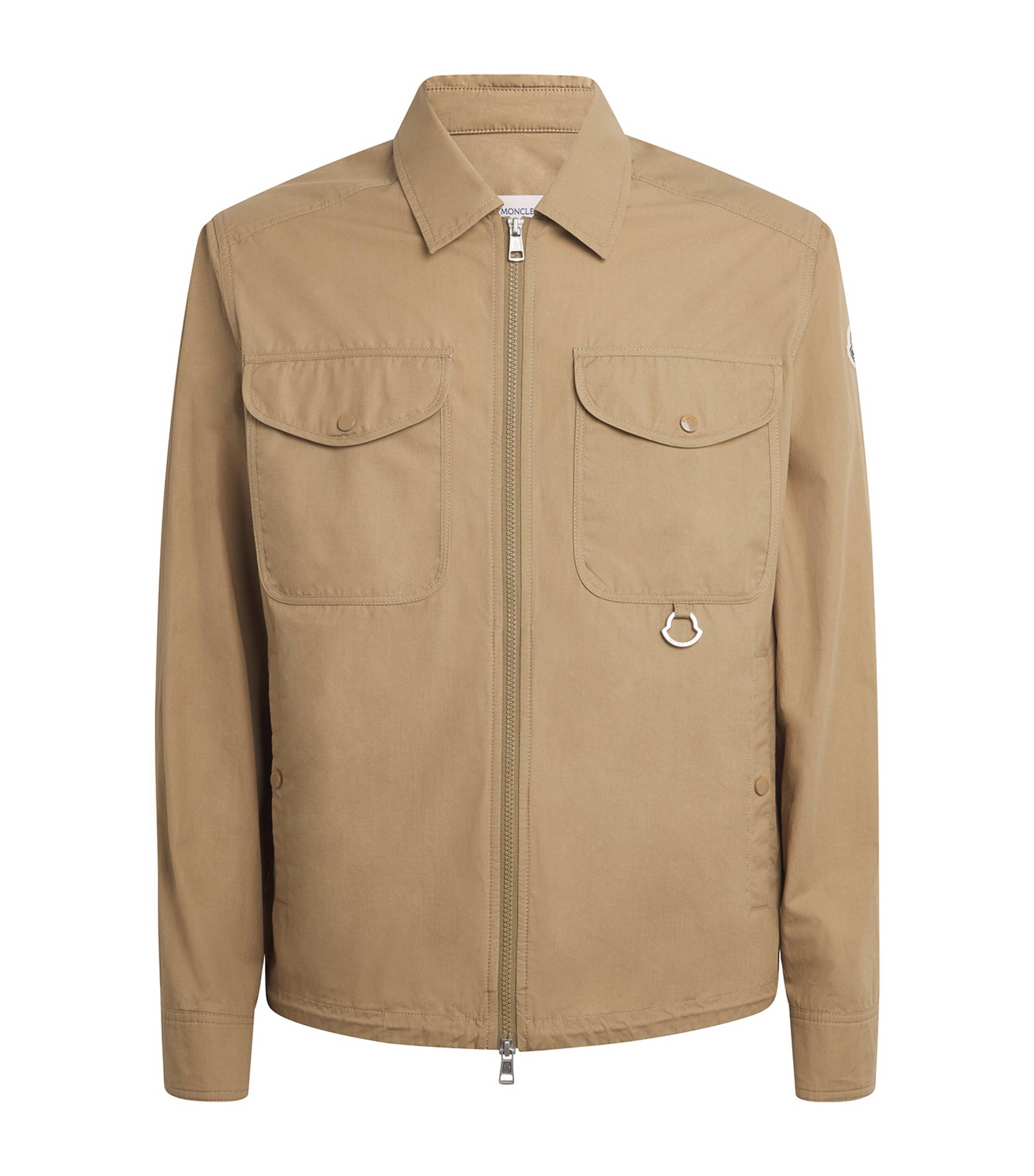 Moncler Cotton Poplin Zip-Up Shirt by MONCLER
