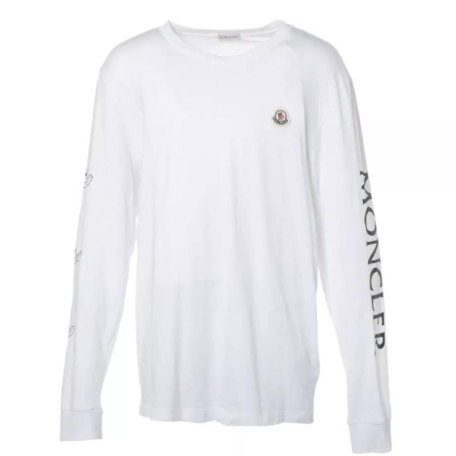 Moncler Duck Motif Long-Sleeve Cotton T-Shirt by MONCLER