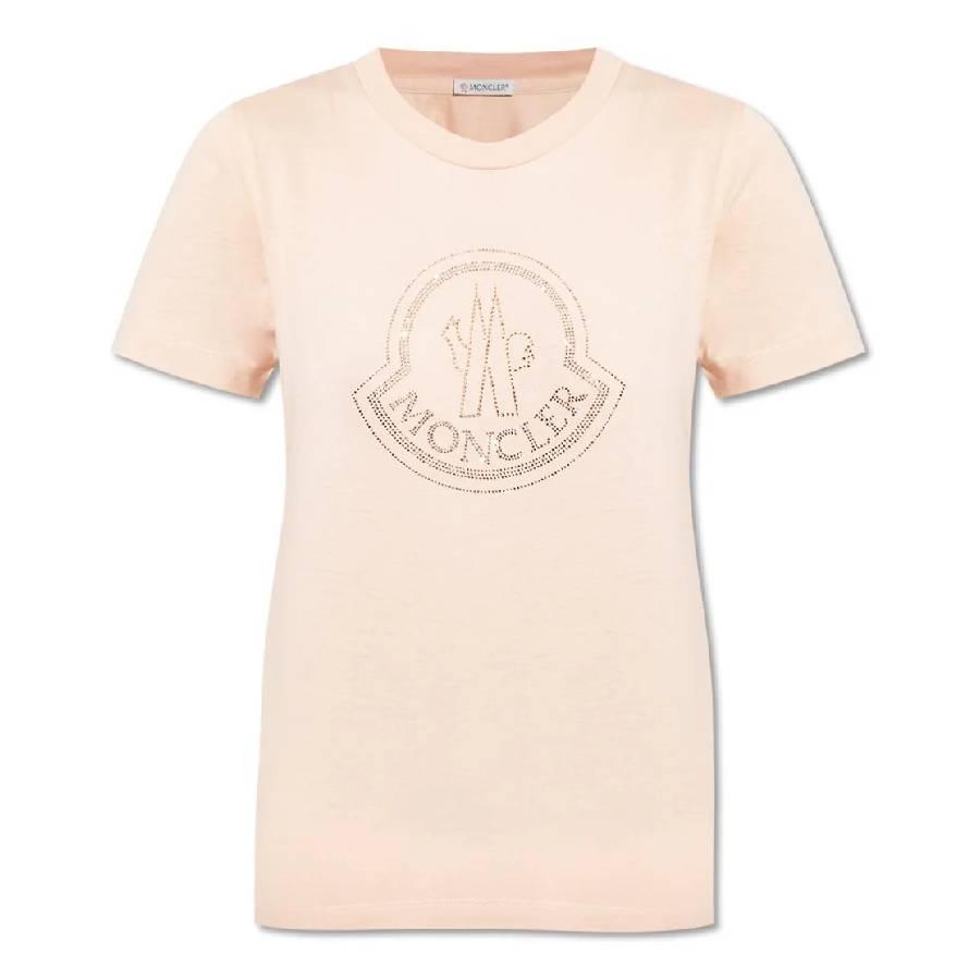 Moncler Embellished Logo Short Sleeve T-Shirt by MONCLER