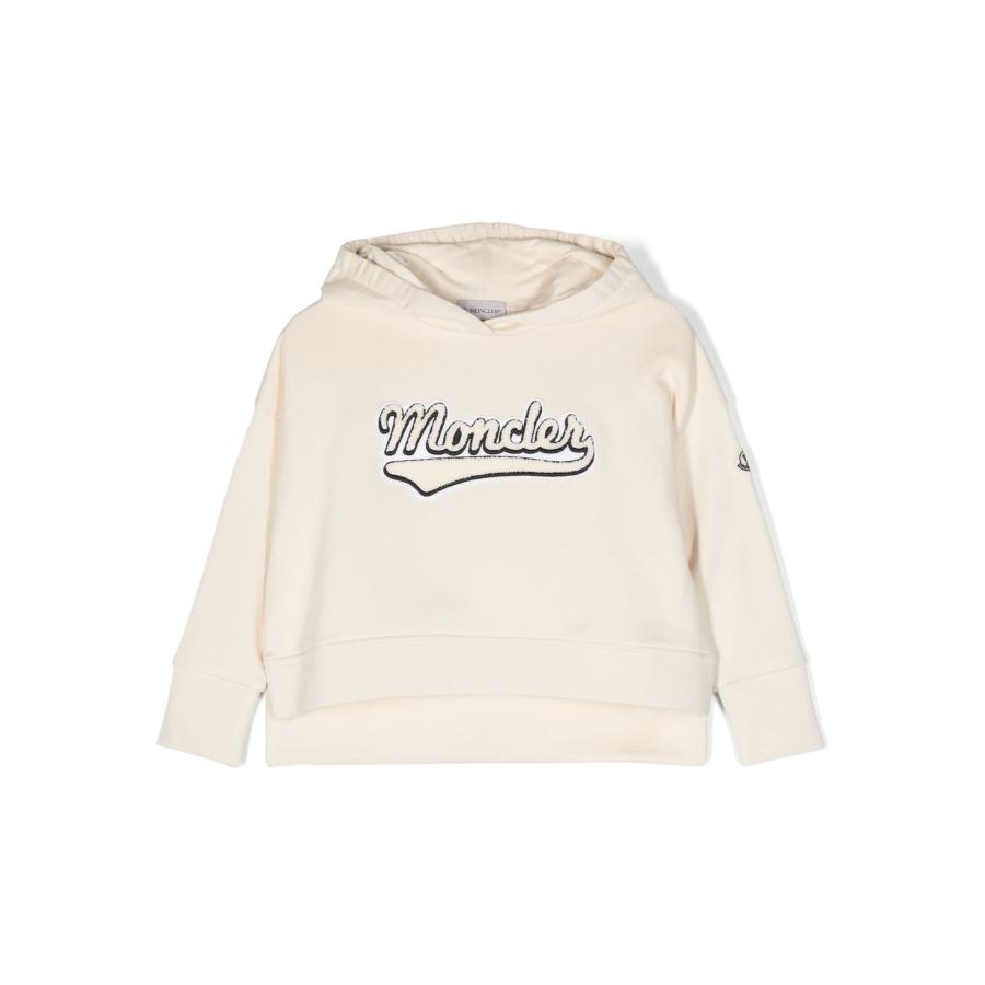 Moncler Enfant Logo Flocked Long-Sleeved Hoodie by MONCLER