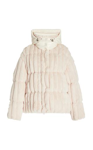 Moncler Fare Quilted Faux Fur Jacket - Moda Operandi by MONCLER