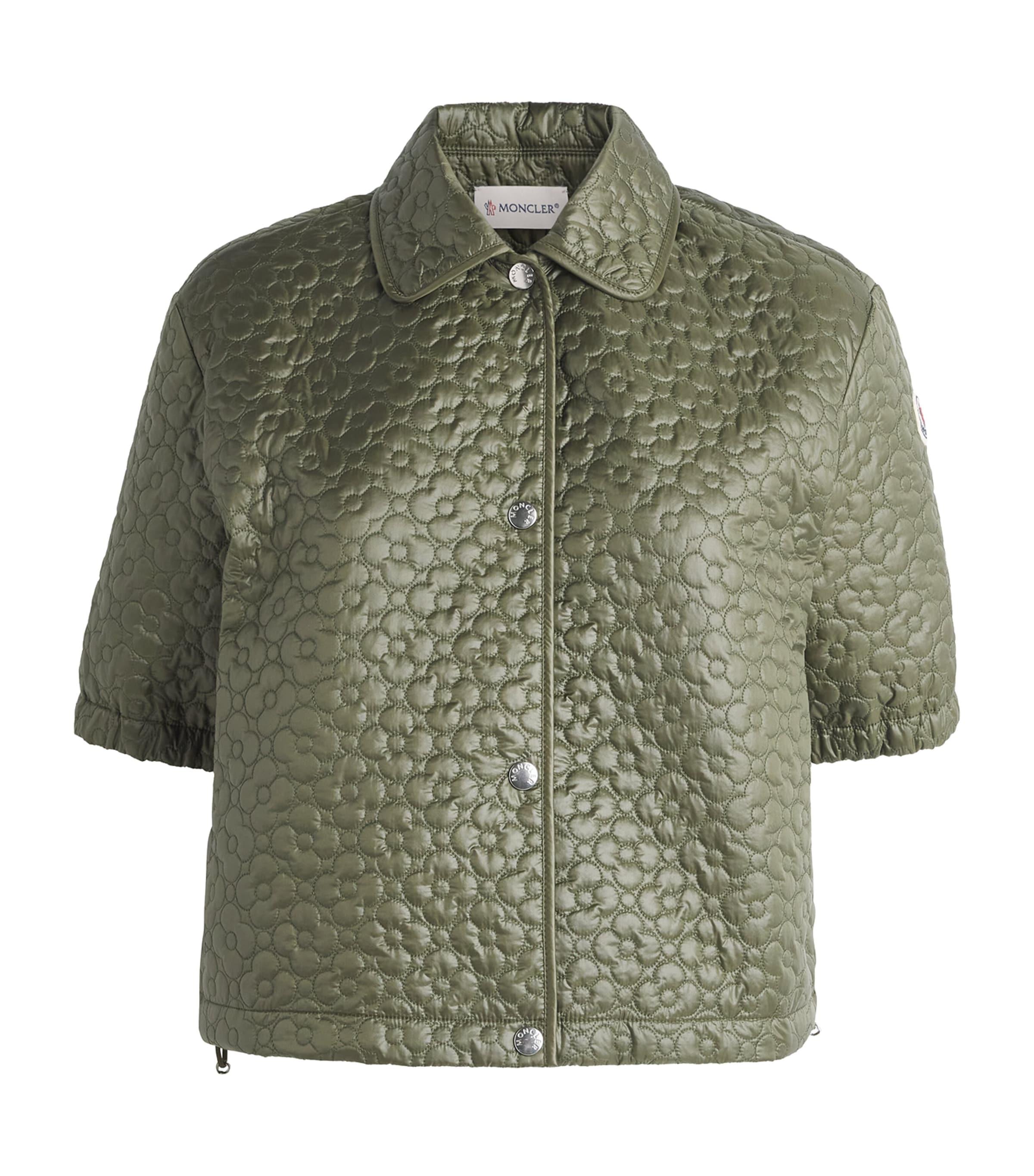 Moncler Floral-Quilted Overshirt by MONCLER