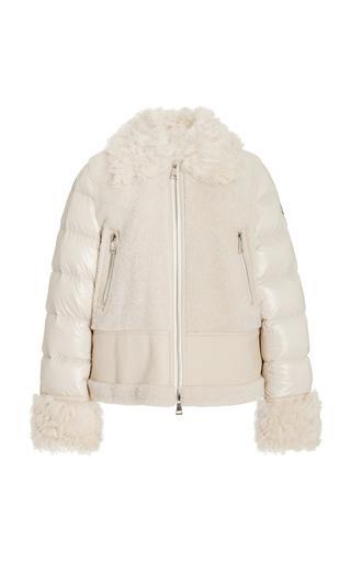 Moncler Gaillands Shearling-Trimmed Leather Down Jacket - Moda Operandi by MONCLER