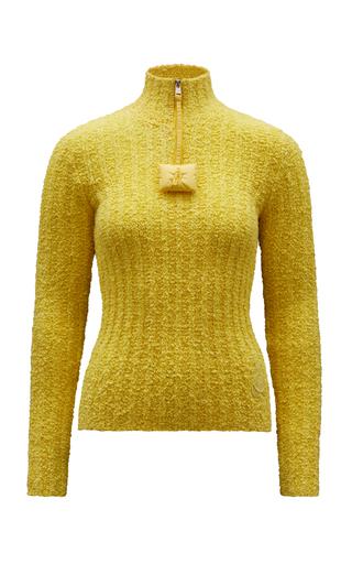 Moncler Genius 1 Moncler JW Anderson Half-Zip Ribbed-Knit Sweater - Moda Operandi by MONCLER