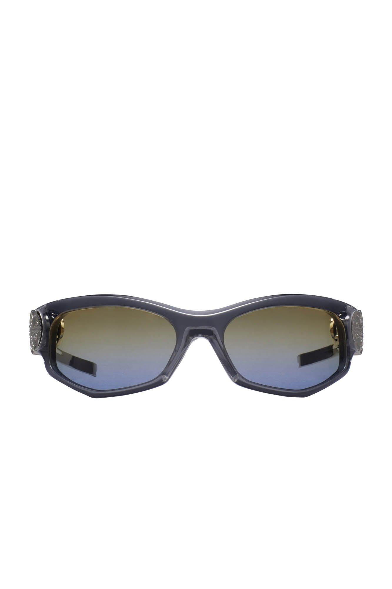 Moncler + Gentle Monster Swipe 1 Oval Sunglasses (Grey) by MONCLER