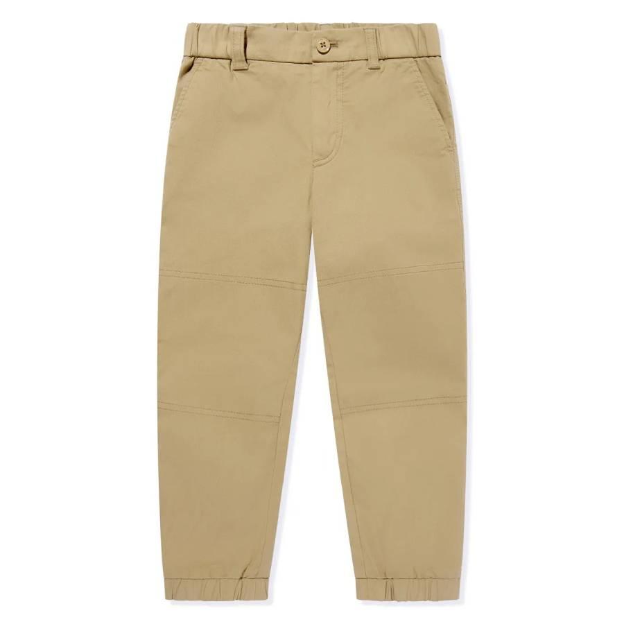 Moncler Kids Cotton Gabardine Trousers by MONCLER