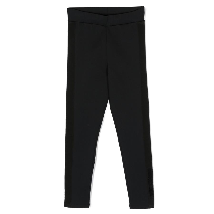Moncler Kids Elasticated Logo Patch Leggings by MONCLER