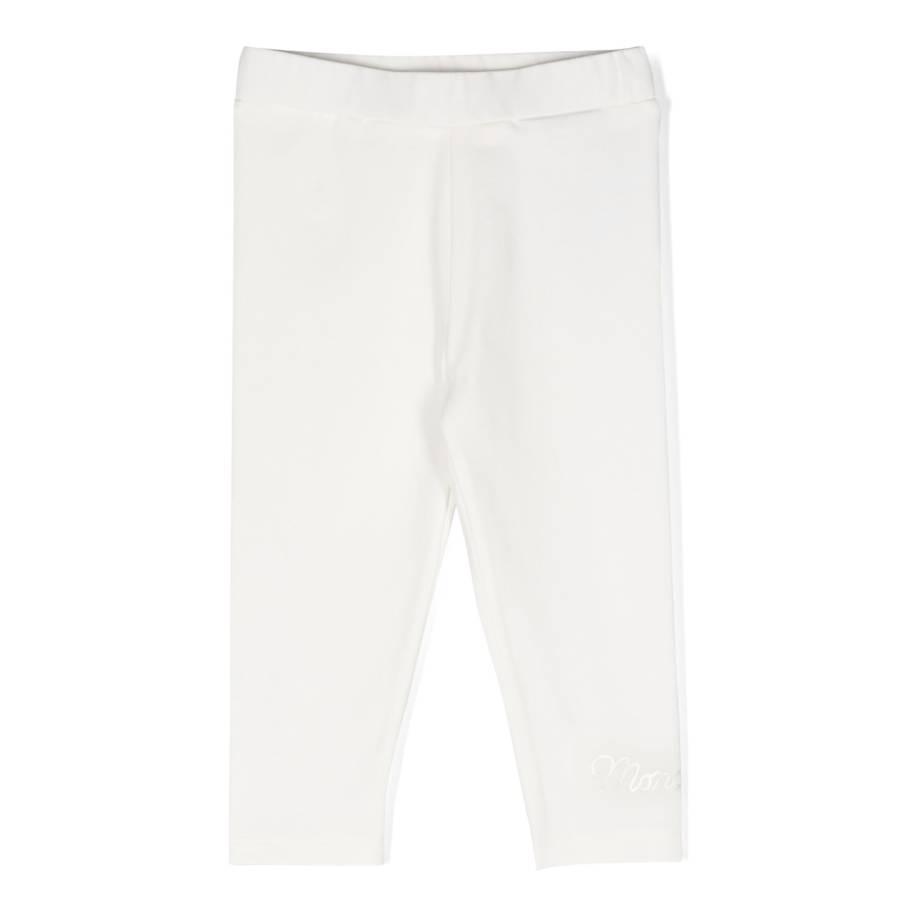 Moncler Kids Logo-Lettering Jersey Leggings by MONCLER