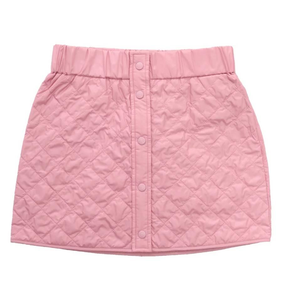 Moncler Kids Logo-Patch Quilted Miniskirt by MONCLER
