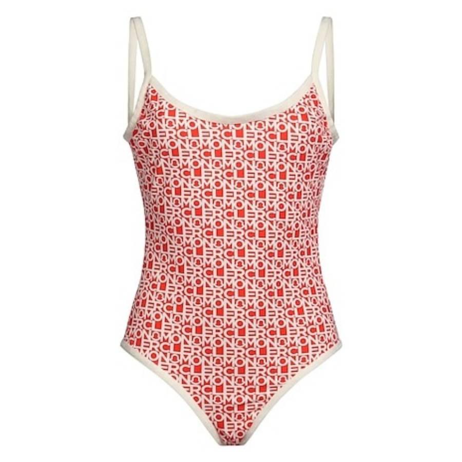 Moncler Logo Print Swimsuit by MONCLER