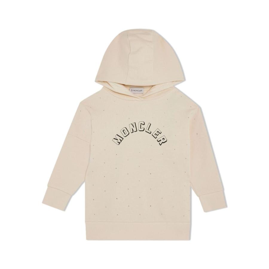 Moncler Rhinestone-Embellished Logo-Print Cotton Hoodie by MONCLER