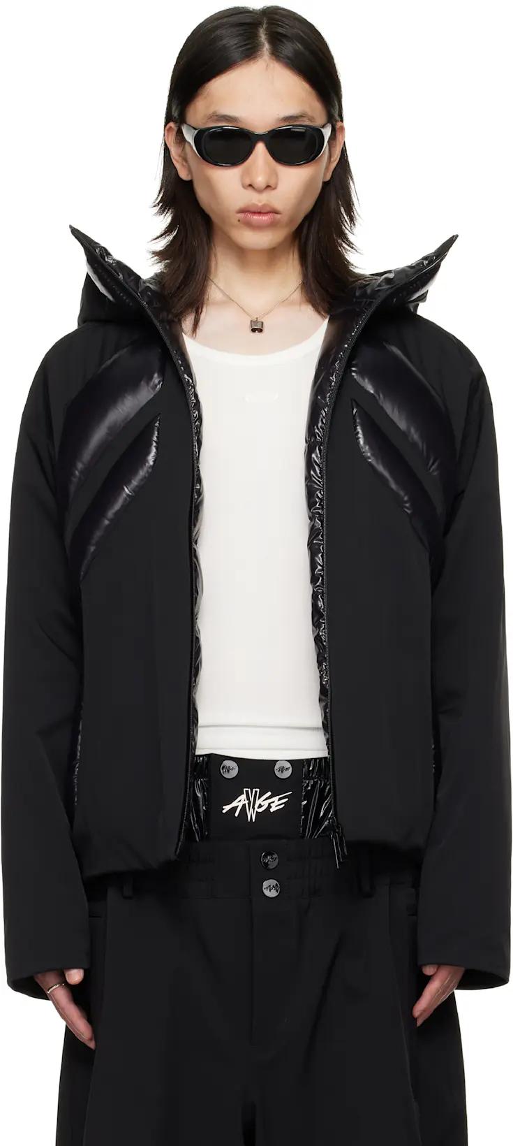 Moncler x A$AP Rocky Black Jumquat Down Jacket by MONCLER