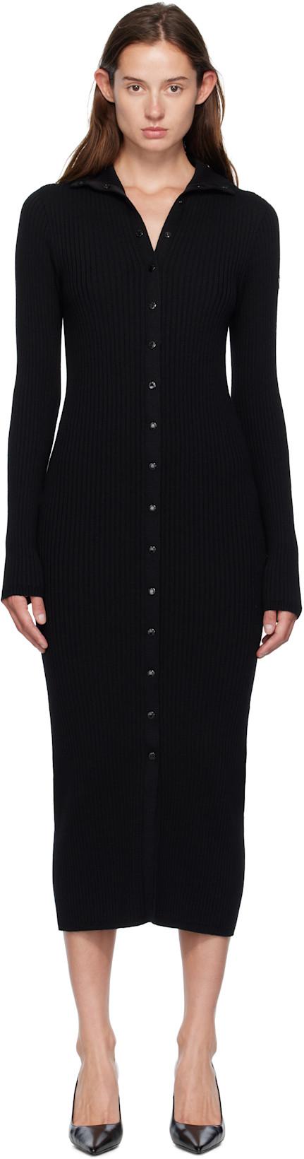 Moncler x EE72 Black Abito Maxi Dress by MONCLER