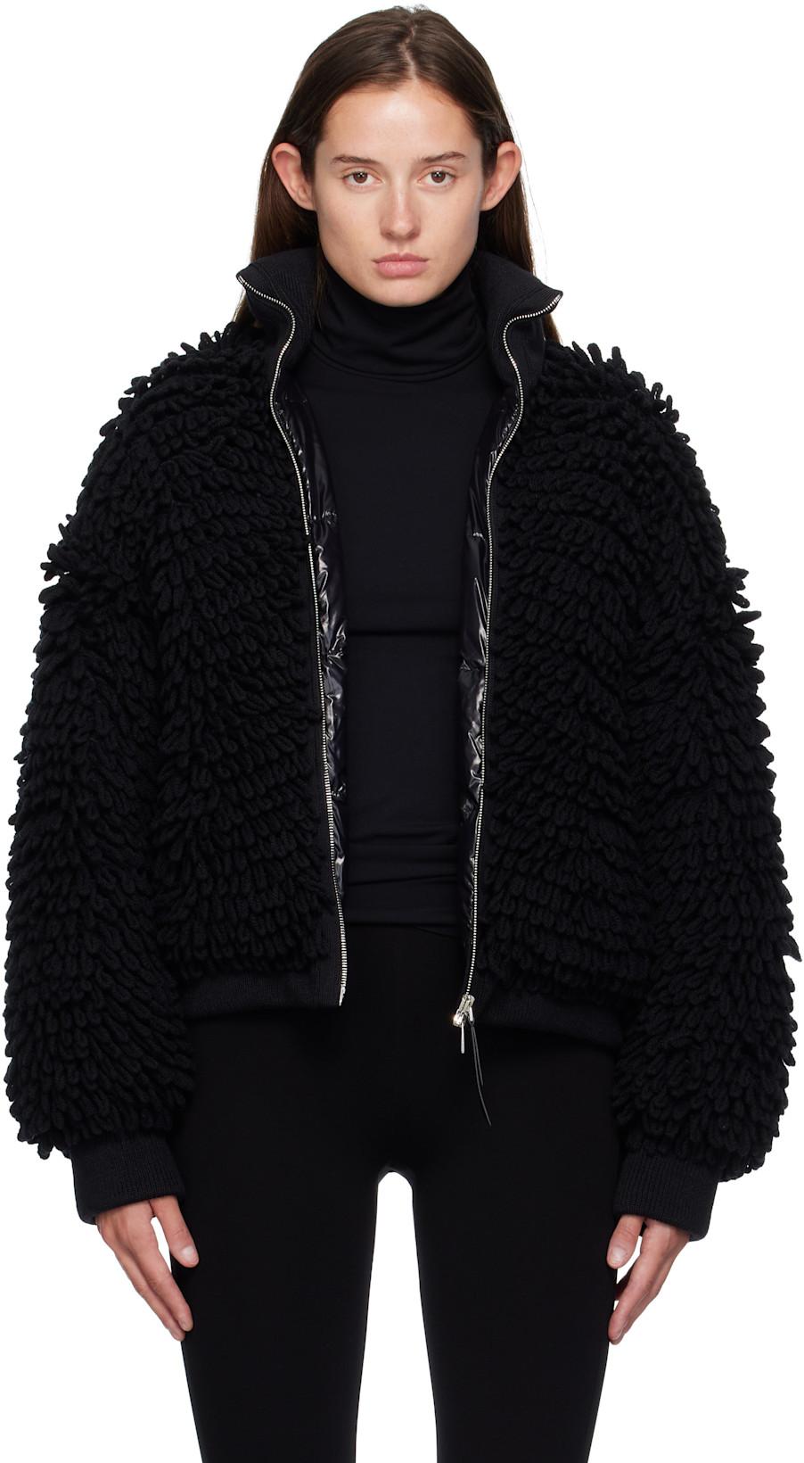 Moncler x EE72 Black Cardigan Down Jacket by MONCLER