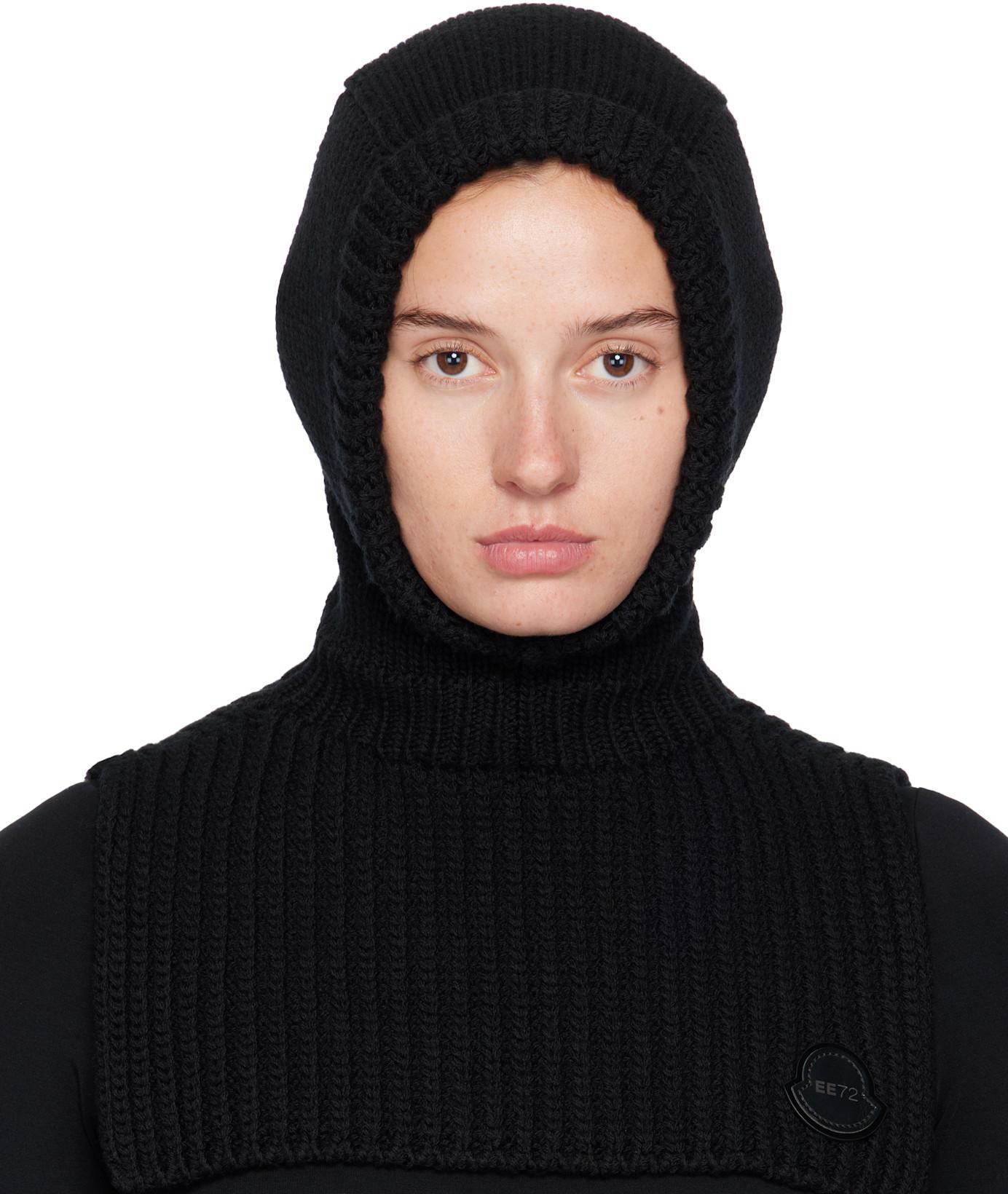 Moncler x EE72 Black Wool Balaclava by MONCLER