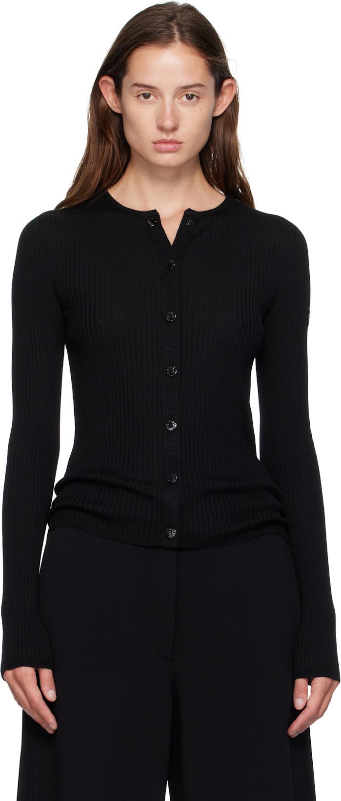 Moncler x EE72 Black Wool Cardigan by MONCLER
