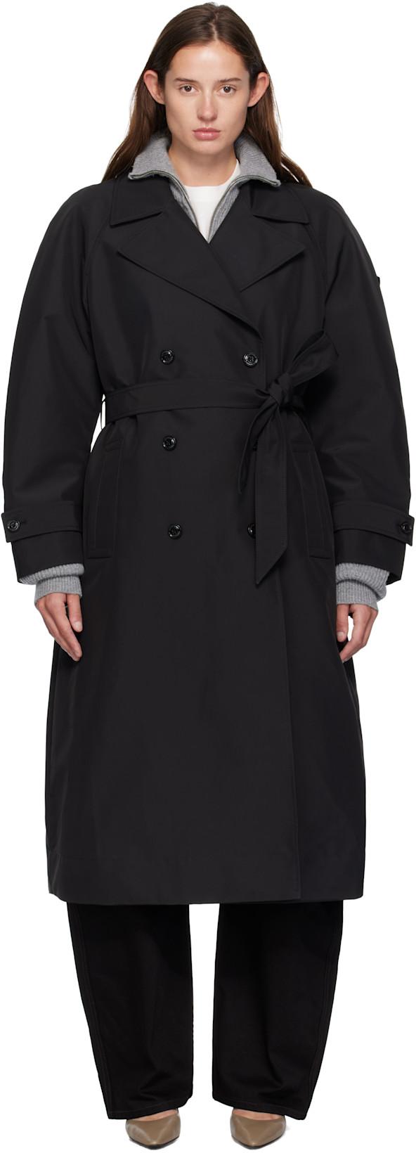 Moncler x EE72 Black Zake Trench Coat by MONCLER