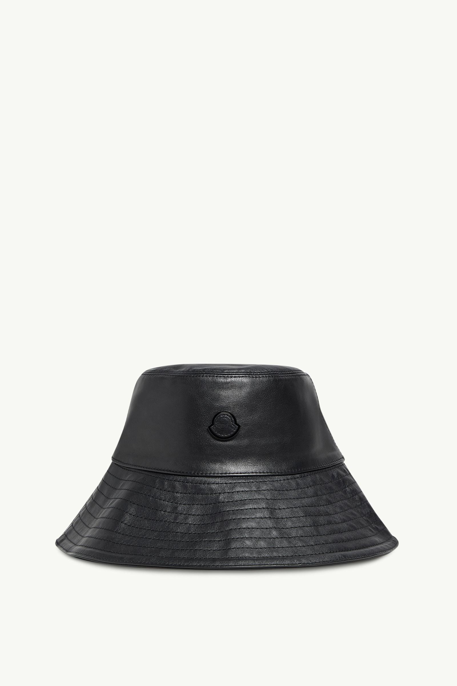 Moncler x EE72 by Edward Enninful Leather Bucket Hat by MONCLER