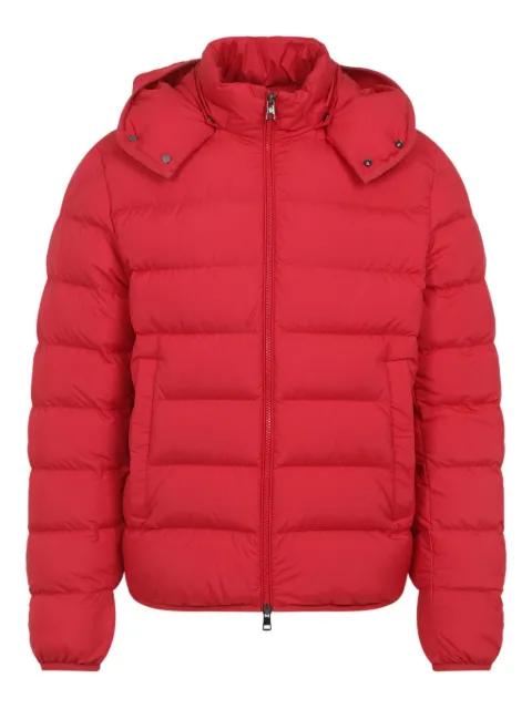 Montbrocq hoodied quilted down jacket by MONCLER