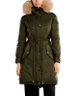 Moustique Hooded Shearling Trim Long Down Parka by MONCLER Moustique Hooded Shearling Trim Long Down Parka by MONCLER