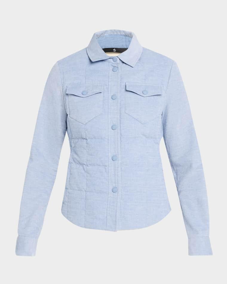Nangy Corduroy Down Shirt Jacket by MONCLER
