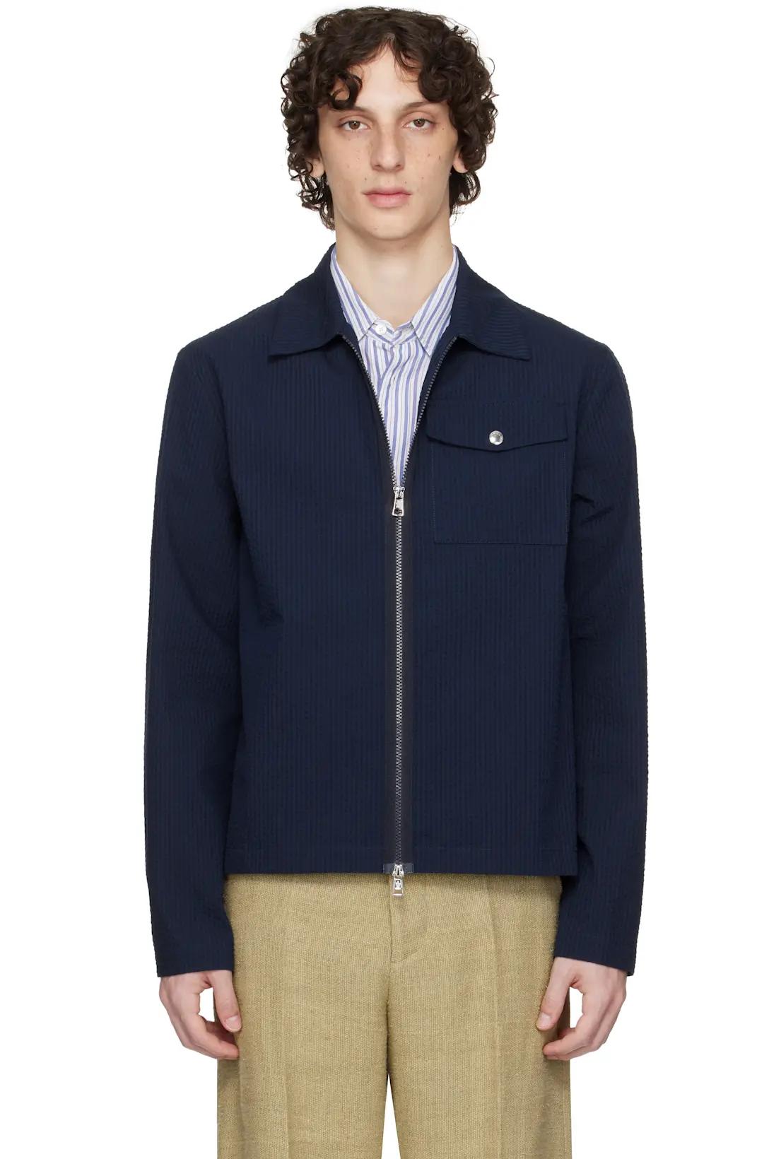 Navy Archivio Creativo Jacket by MONCLER