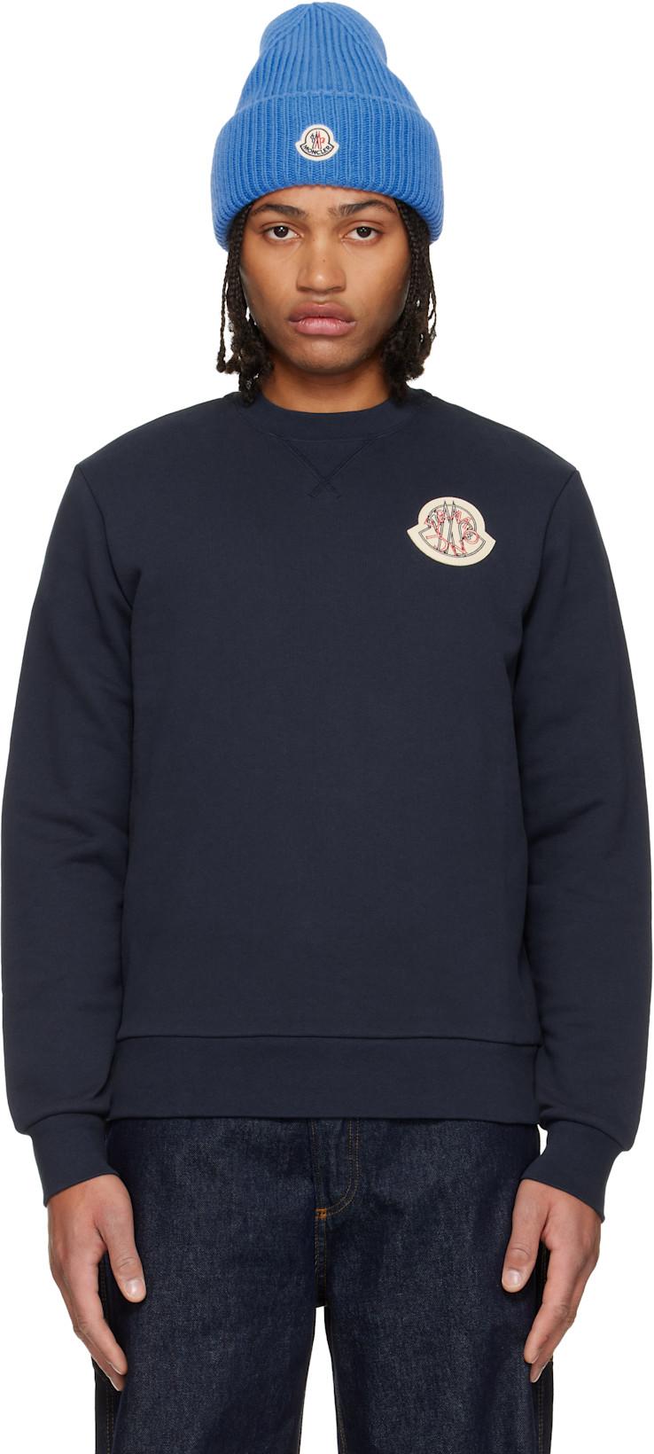 Navy Archivo Creativo Sweatshirt by MONCLER