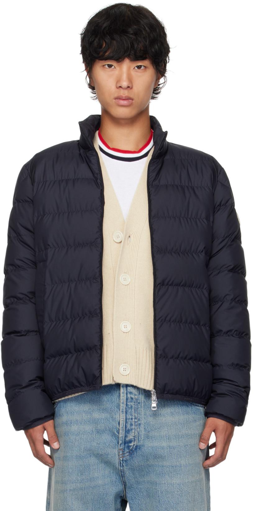 Navy Baudinet Down Jacket by MONCLER