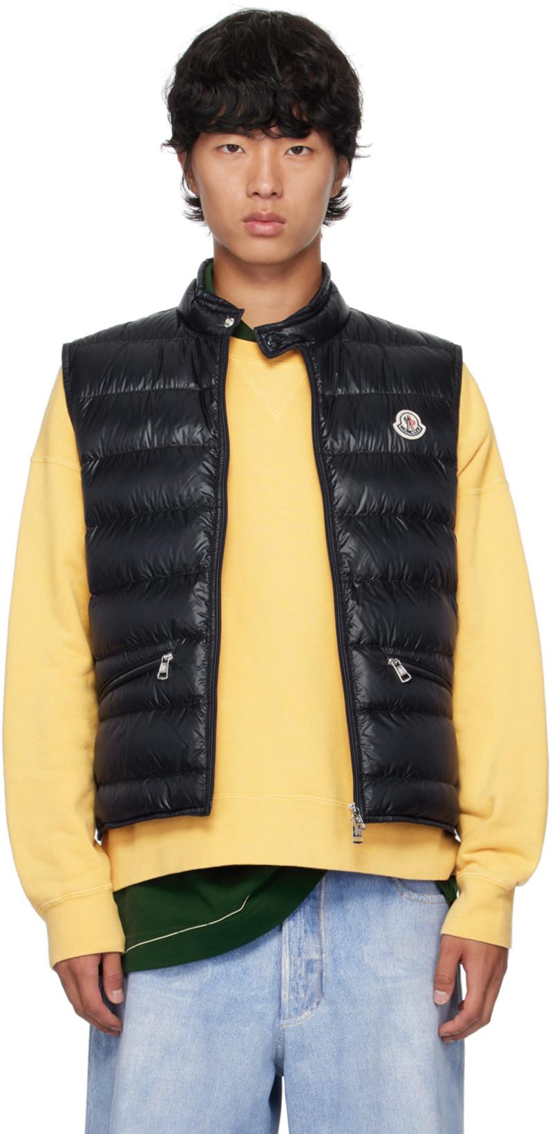 Navy Gui Down Vest by MONCLER