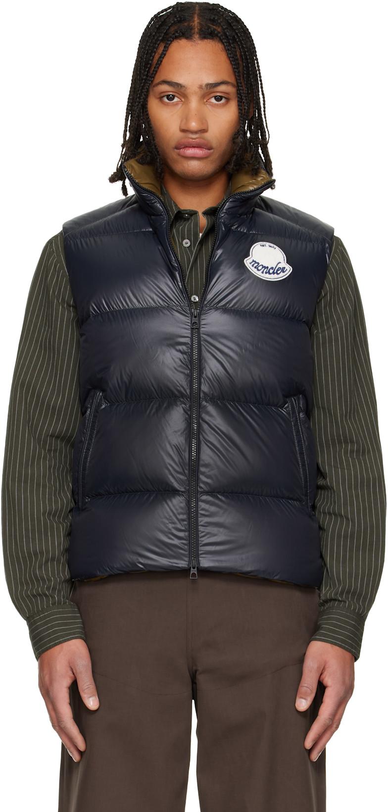 Navy Lipsi Down Vest by MONCLER