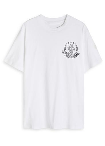 New Badge logo-print cotton T-shirt by MONCLER