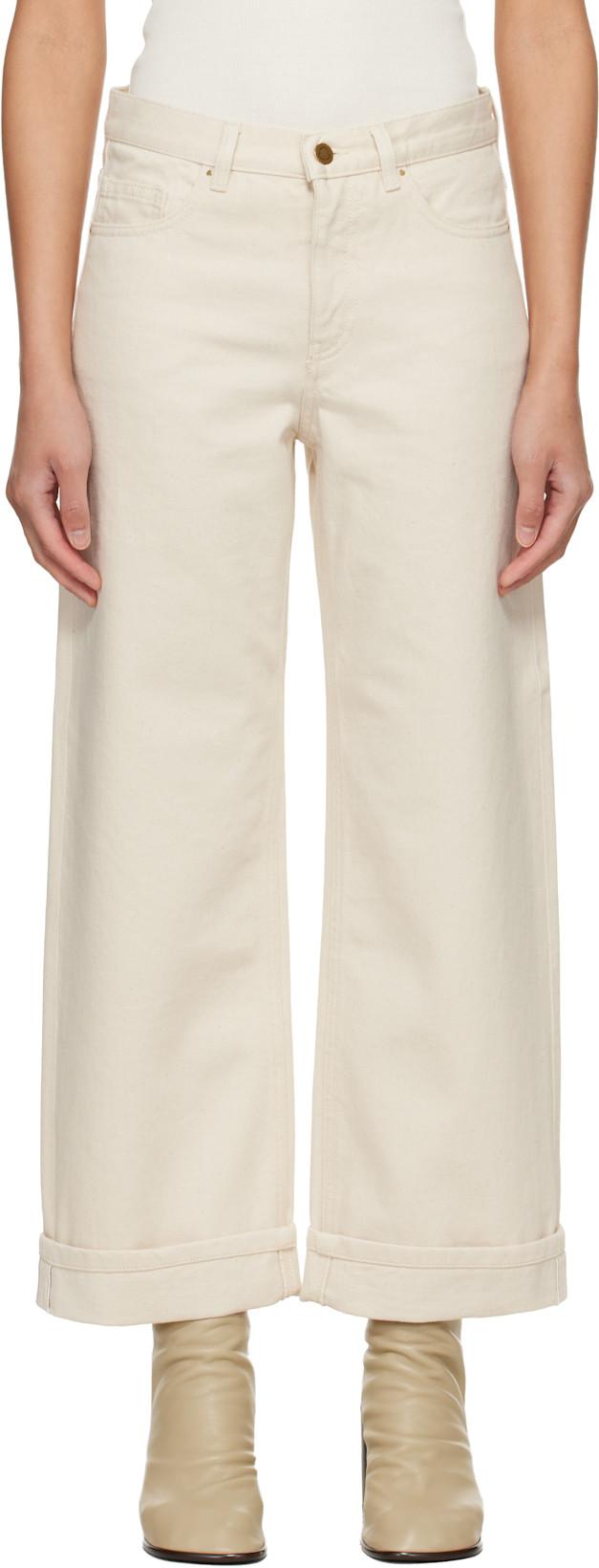 Off-White Cropped Jeans by MONCLER