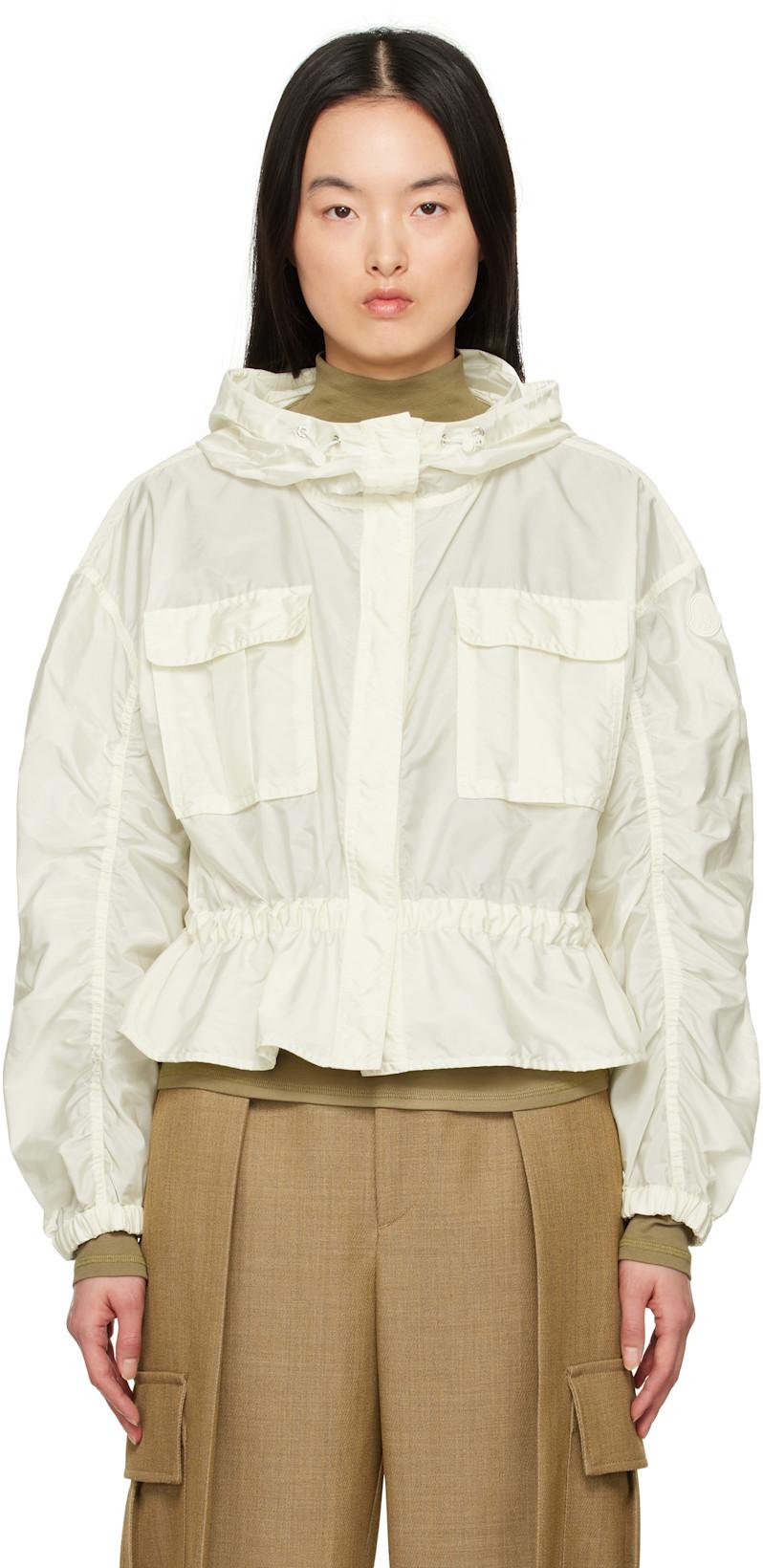 Off-White Curton Hooded Peplum Jacket by MONCLER
