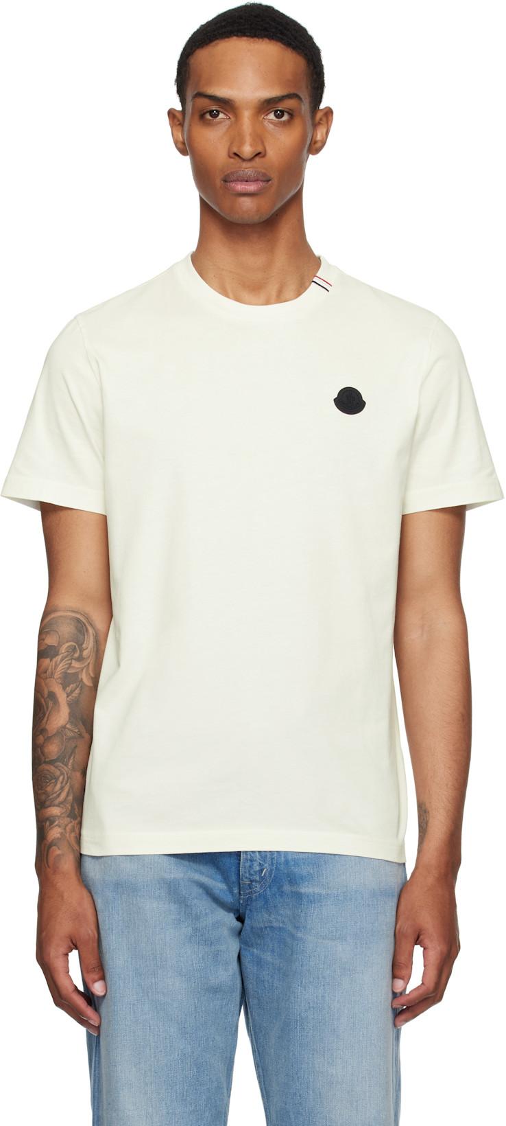 Off-White Short Sleeve T-shirt by MONCLER
