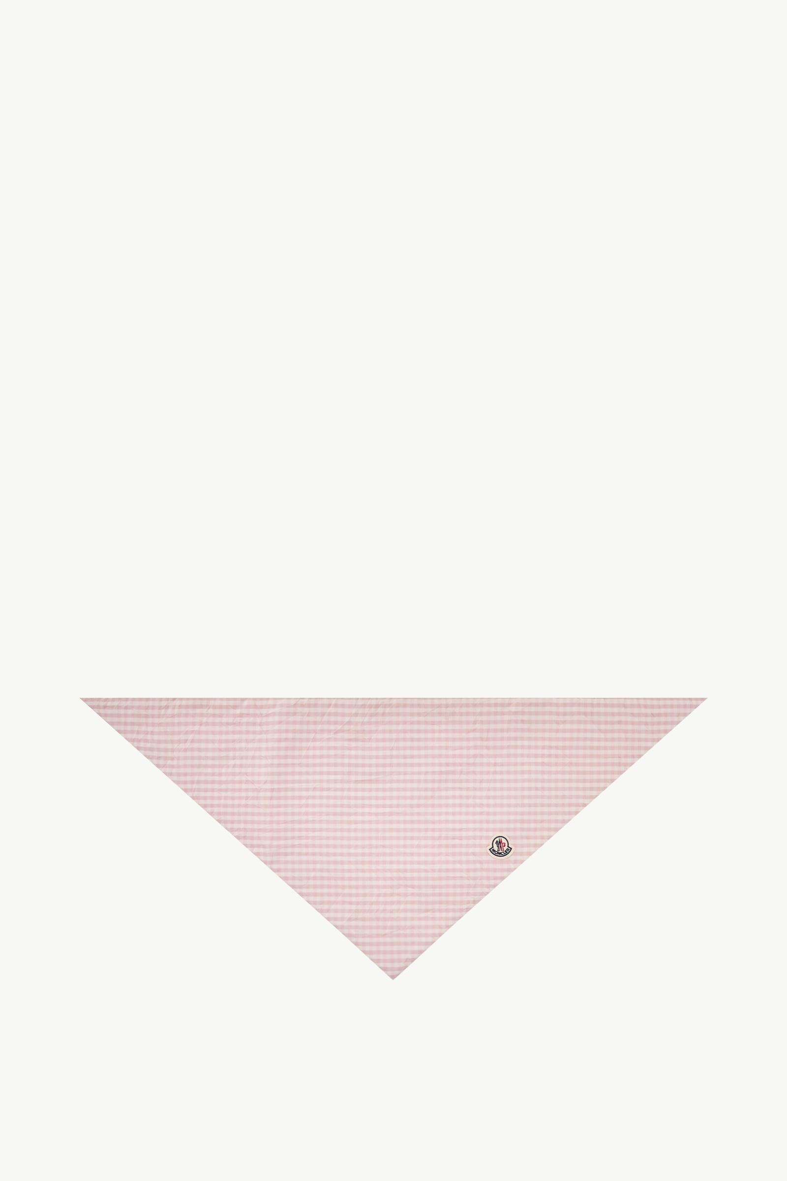Padded Cotton Blend Vichy Scarf by MONCLER