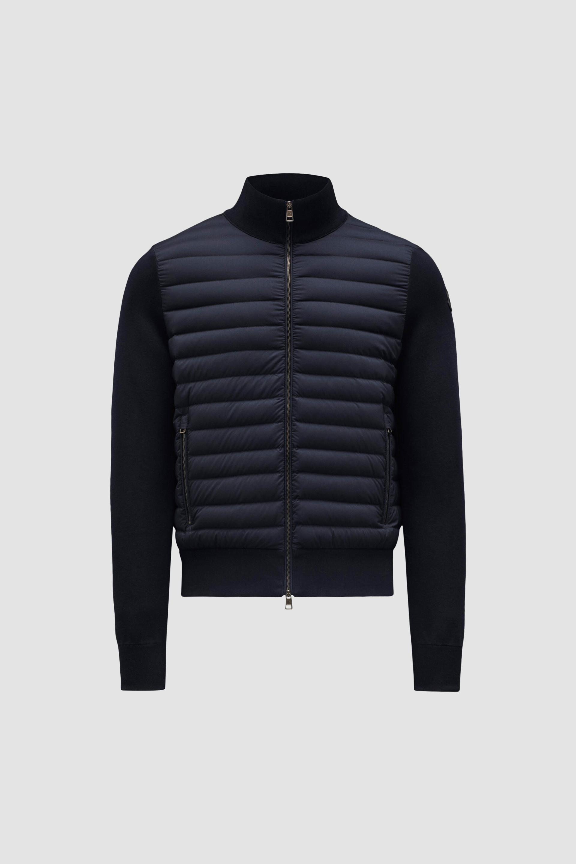 Padded Crêpe Cotton Zip-Up Cardigan by MONCLER