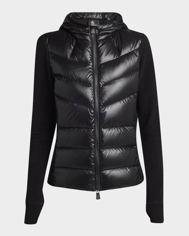 Padded Down Zip-Up Hoodie Cardigan by MONCLER
