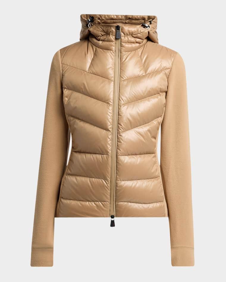 Padded Down Zip-Up Hoodie Cardigan by MONCLER