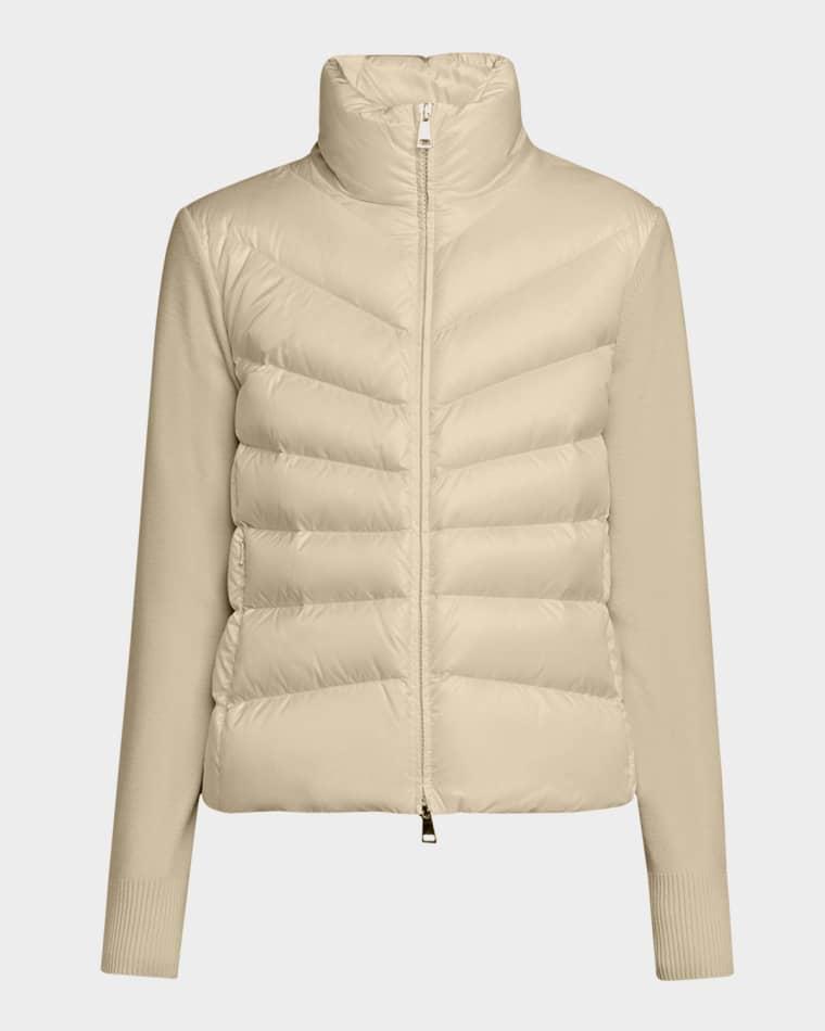 Padded Wool Cardigan by MONCLER